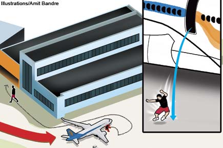 Security scare at Mumbai airport after man jumps off plane, walks away