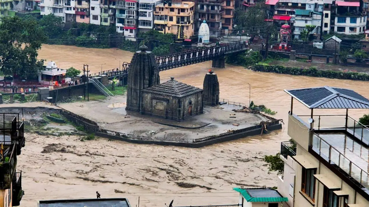 IN PHOTOS: Flash floods hit Himachal’s Mandi district after heavy rains