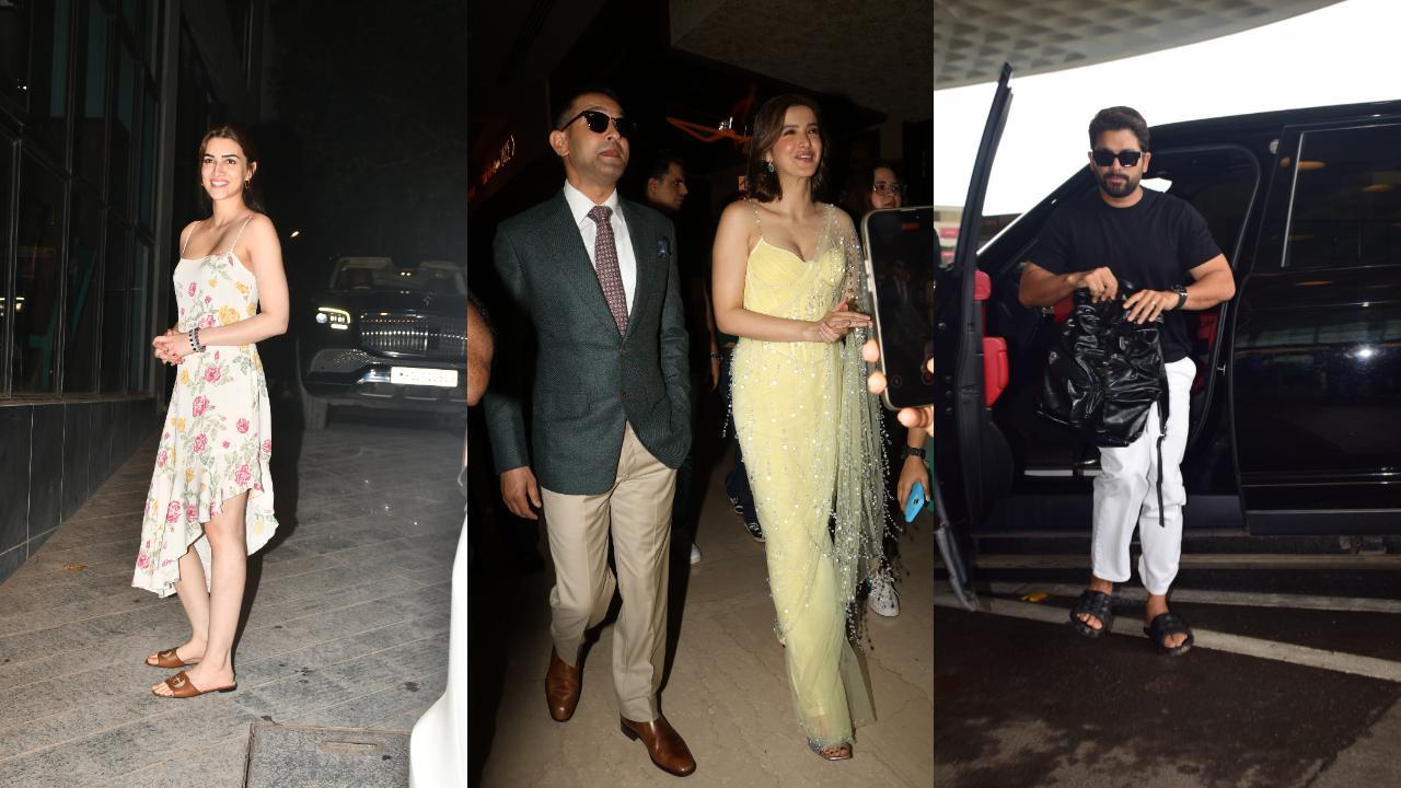 Spotted in the city: Kriti Sanon vists Maddock office, Allu Arjun at the airport