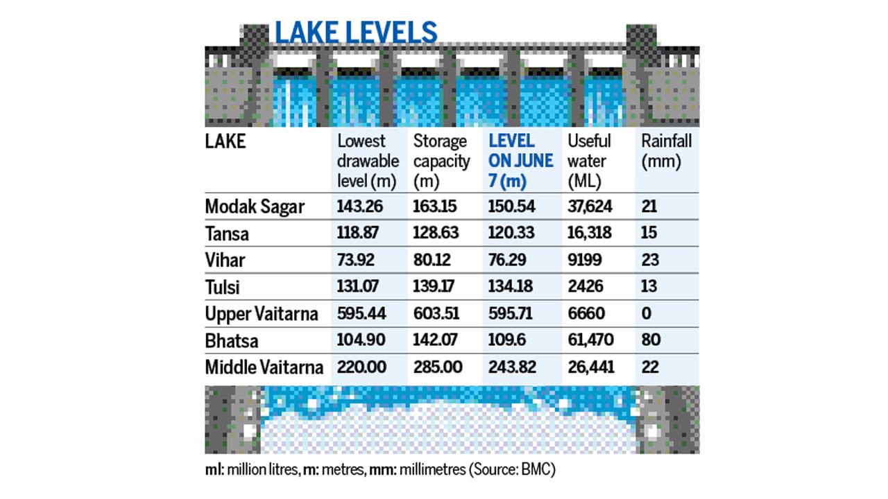 Water levels in 7 lakes supplying water to Mumbai at 11.06 per cent, check details here