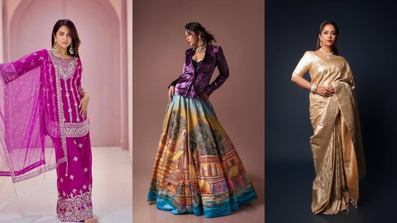 From chiffon saree to couture patchwork, Avika Gor turns heads with these looks